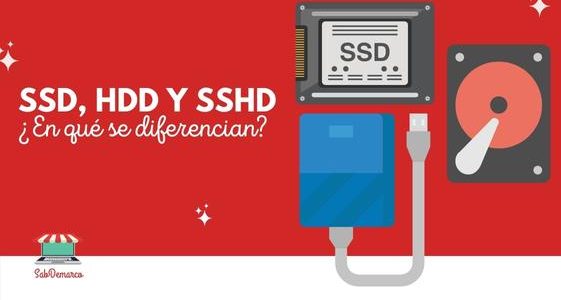 SSD HDD y SSHD en qué se diferencian