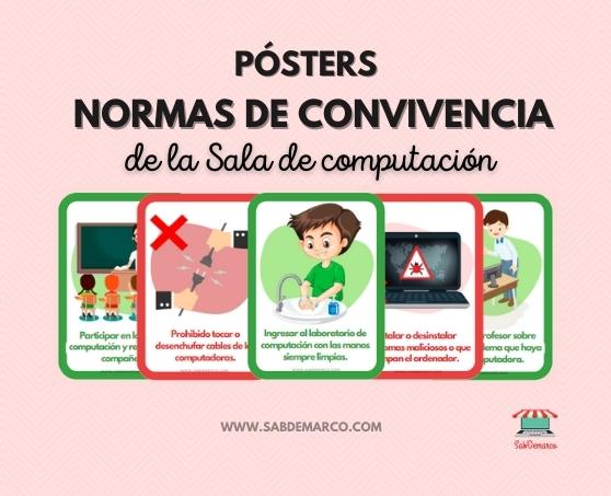 Poster Normas de convivencia en computación